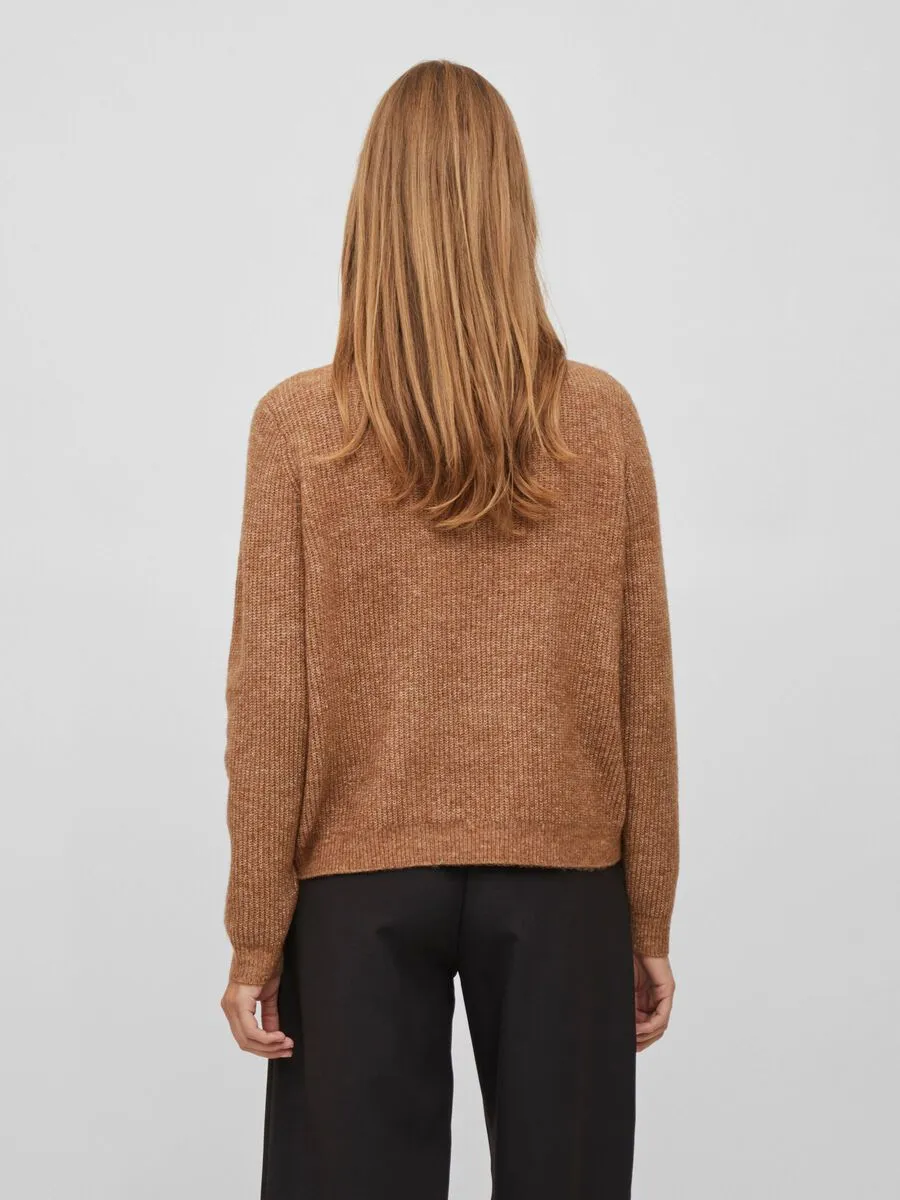 Mathilda Zip Neck Jumper (Toasted Coconut)