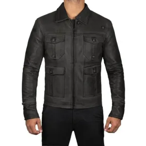 Men Vintage Leather Jacket