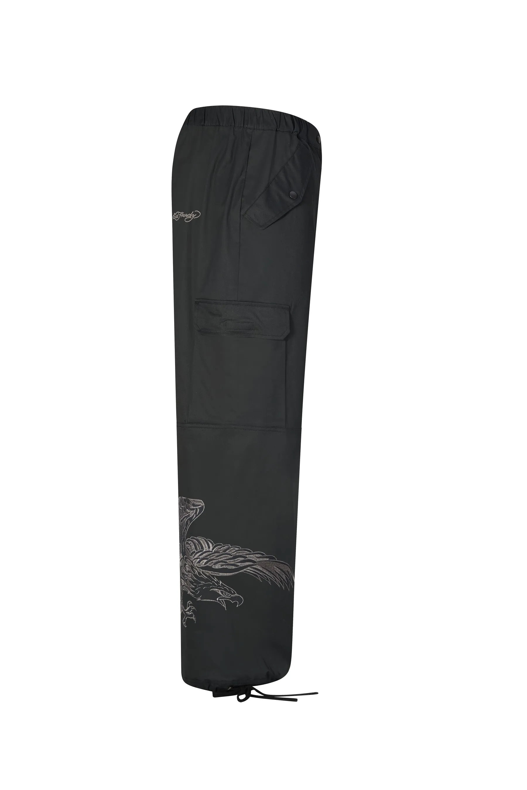 Mens Eagle Swoop Cargo Pants Trousers - Black