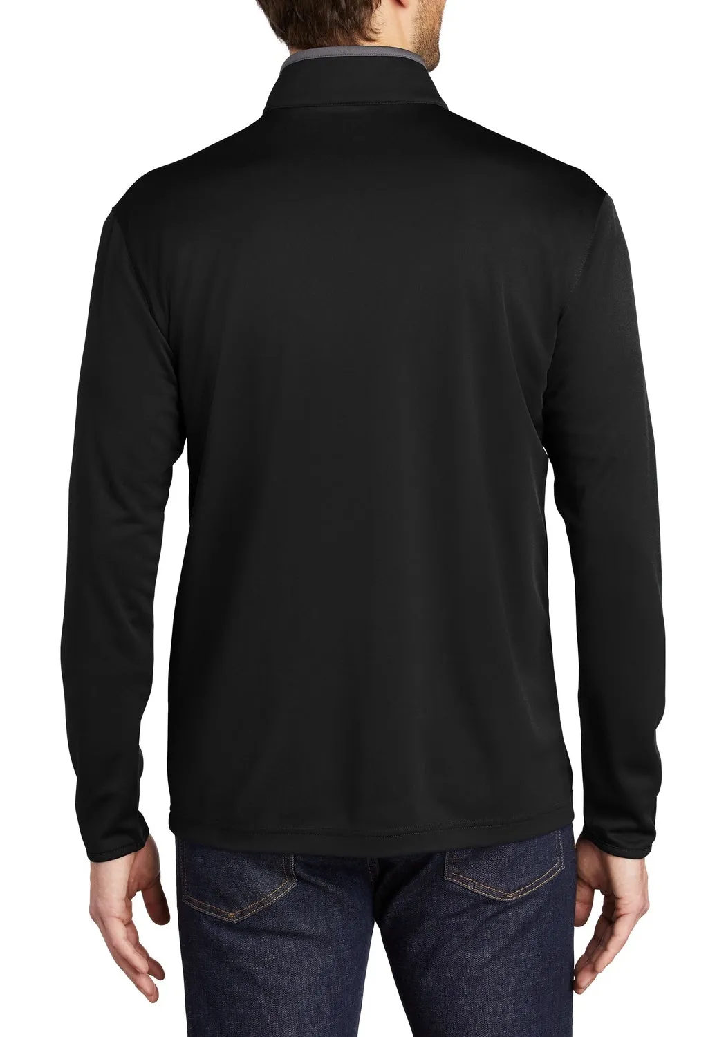 Men's Silk Touch Long Sleeve Performance Quarter-Zip Pullover