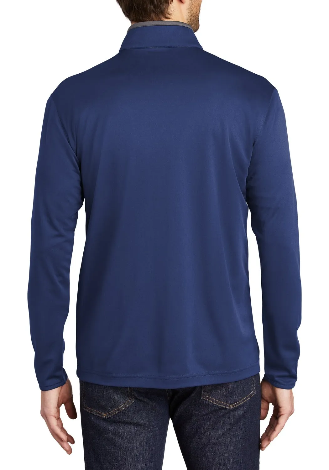 Men's Silk Touch Long Sleeve Performance Quarter-Zip Pullover