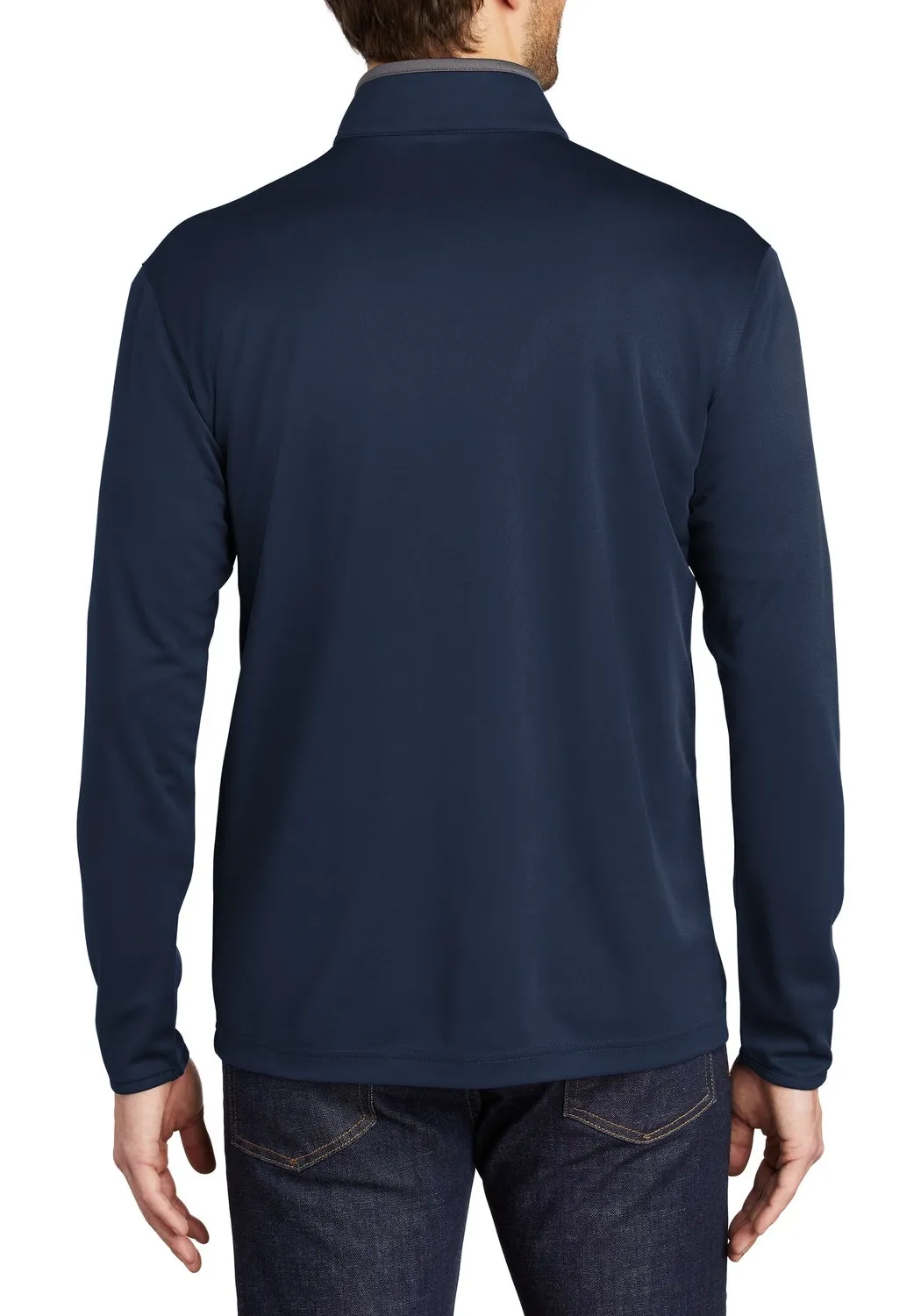 Men's Silk Touch Long Sleeve Performance Quarter-Zip Pullover