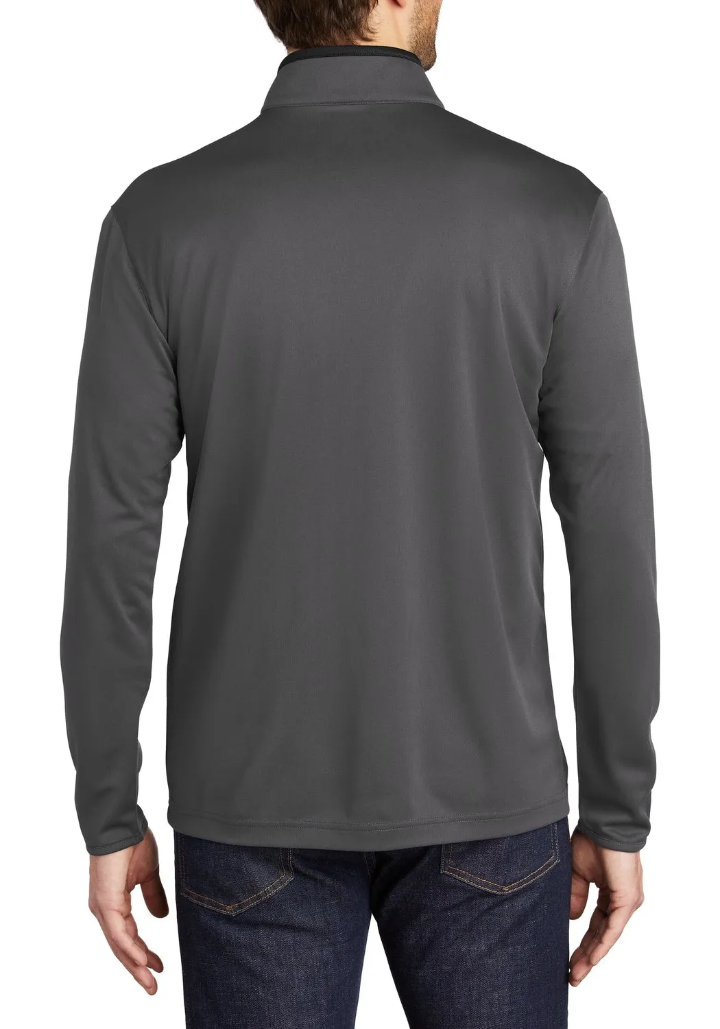 Men's Silk Touch Long Sleeve Performance Quarter-Zip Pullover