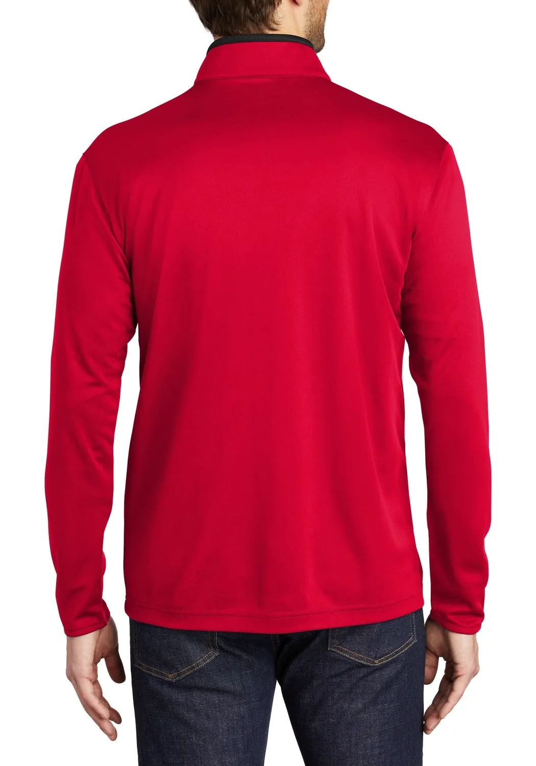 Men's Silk Touch Long Sleeve Performance Quarter-Zip Pullover