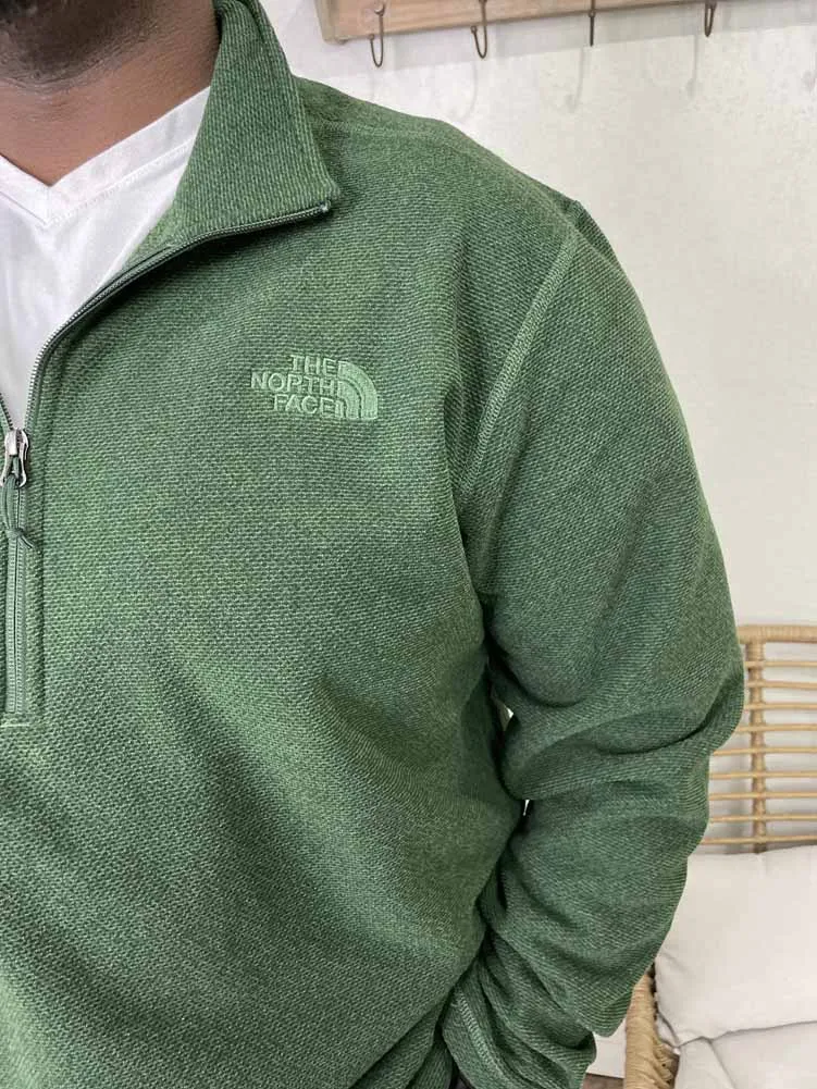 Men's Textured Cap Rock 1/4 Zip Pine Needle by The North Face