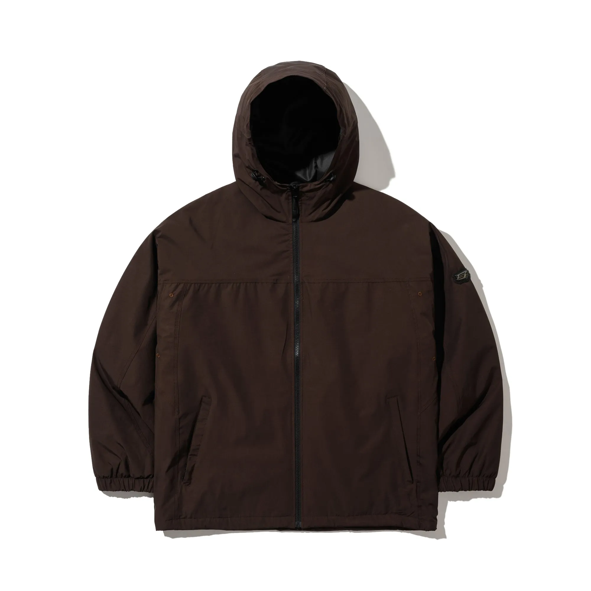 MILD HOODED JACKET DARK BROWN