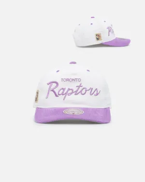 Mitchell & Ness Toronto Raptors 'Pastel Corduroy' Deadstock Snapback White Cream/Purple