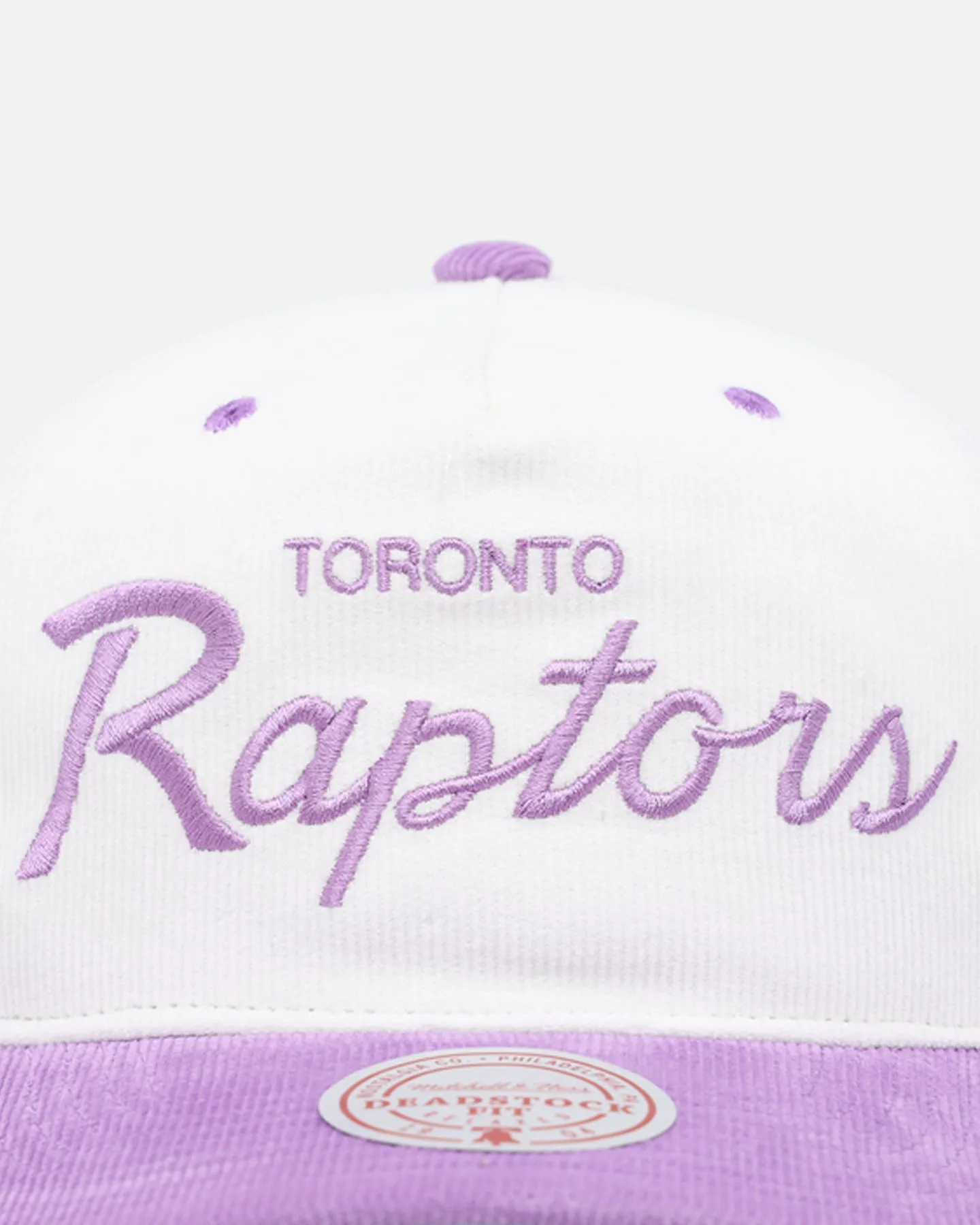 Mitchell & Ness Toronto Raptors 'Pastel Corduroy' Deadstock Snapback White Cream/Purple