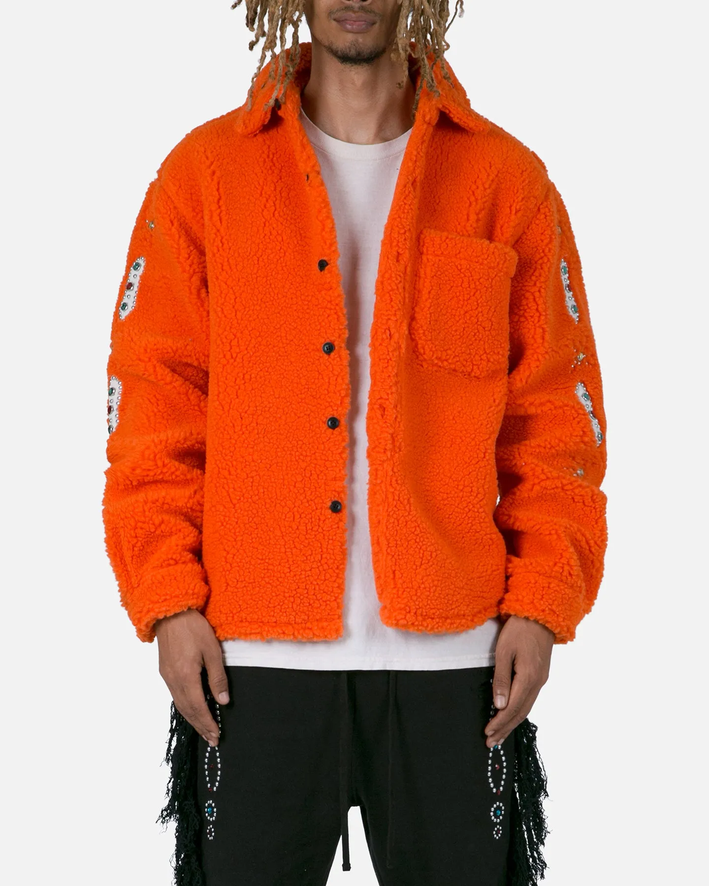 MNML Jewel Sherpa Jacket Orange