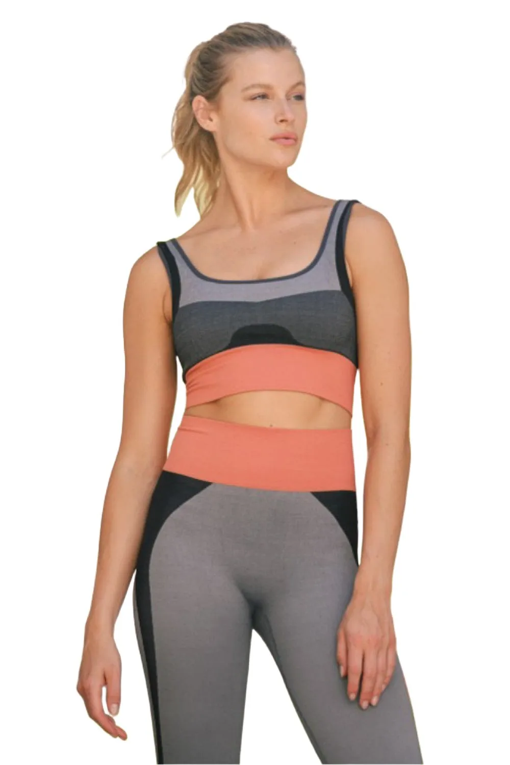 Mono B Color Block Seamless Bra AT-A0944