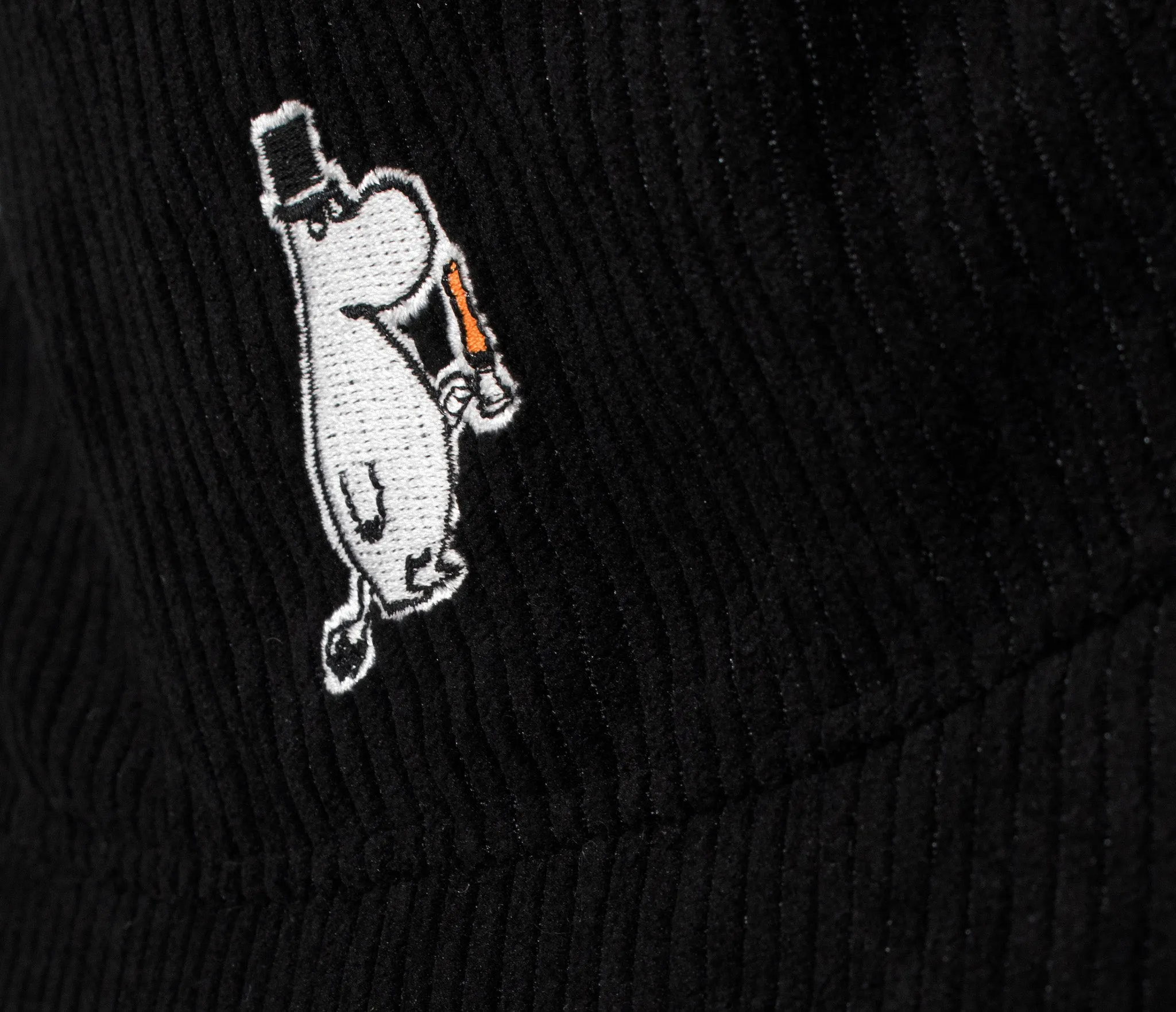 Moominpappa Candle Light Bucket Hat Corduroy - Black