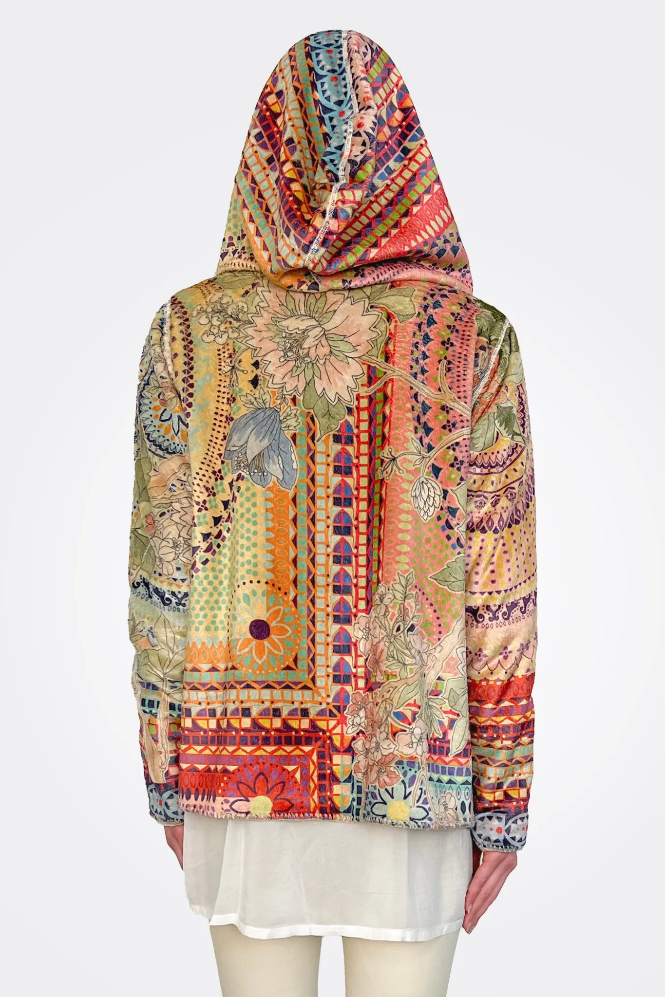 Mosaic Sherpa Reversible Jacket - Multi