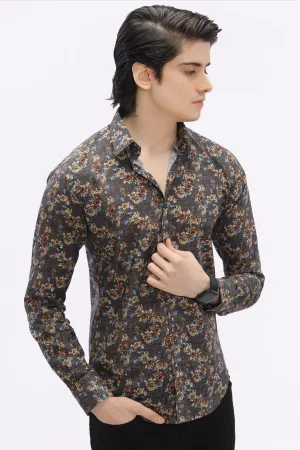 Multicolor Floral Printed Casual Milano Shirt