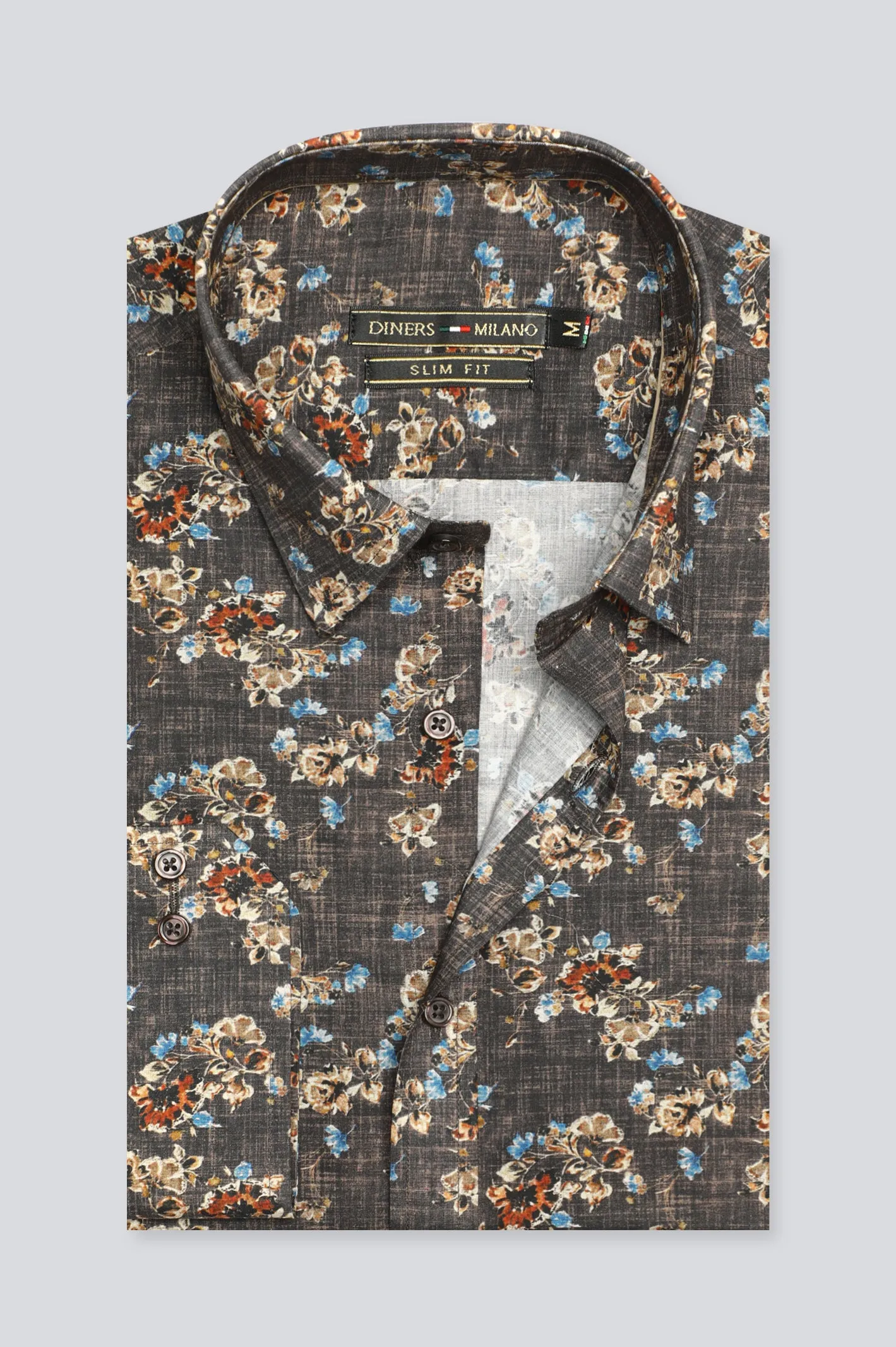 Multicolor Floral Printed Casual Milano Shirt