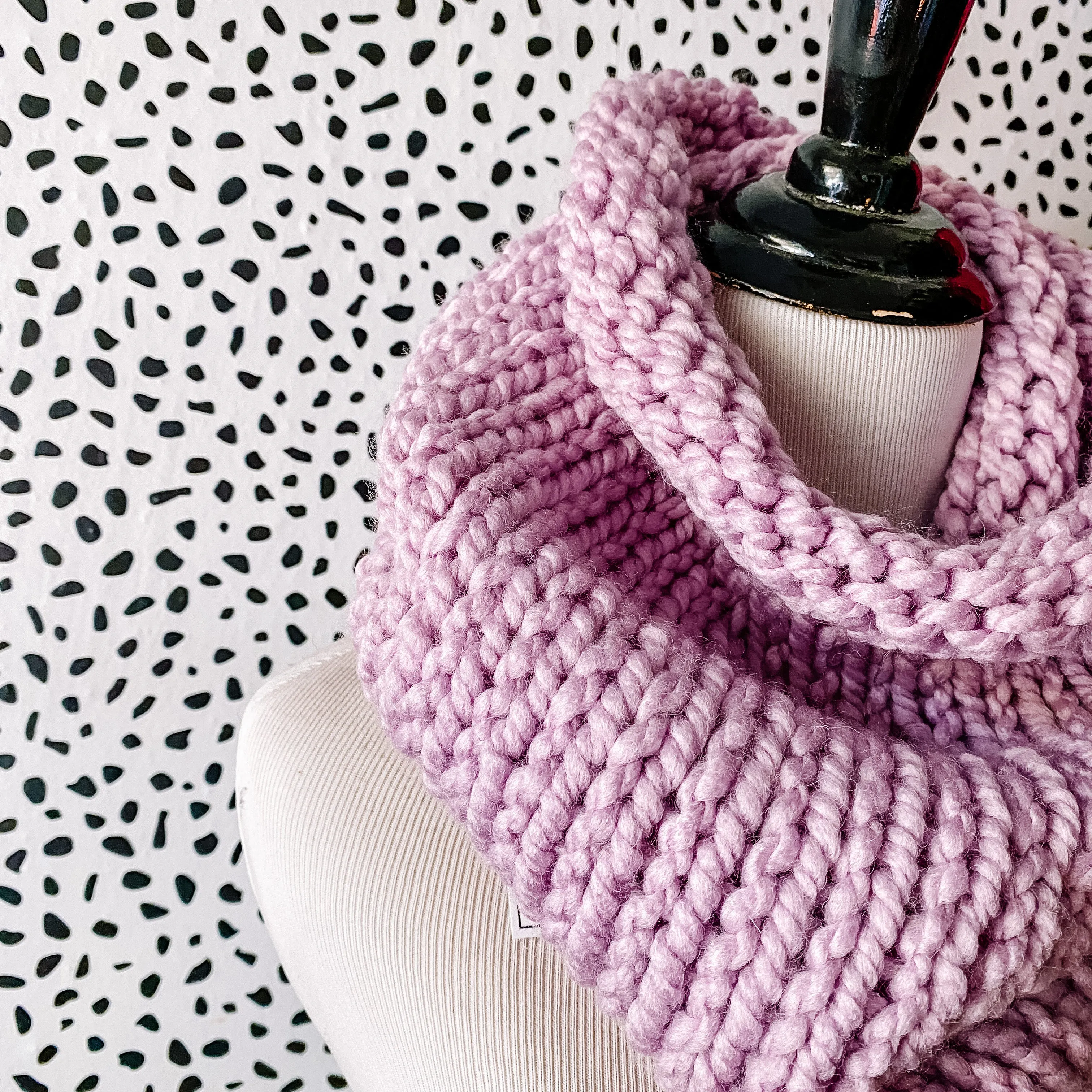 Neckwarmer in Lilac