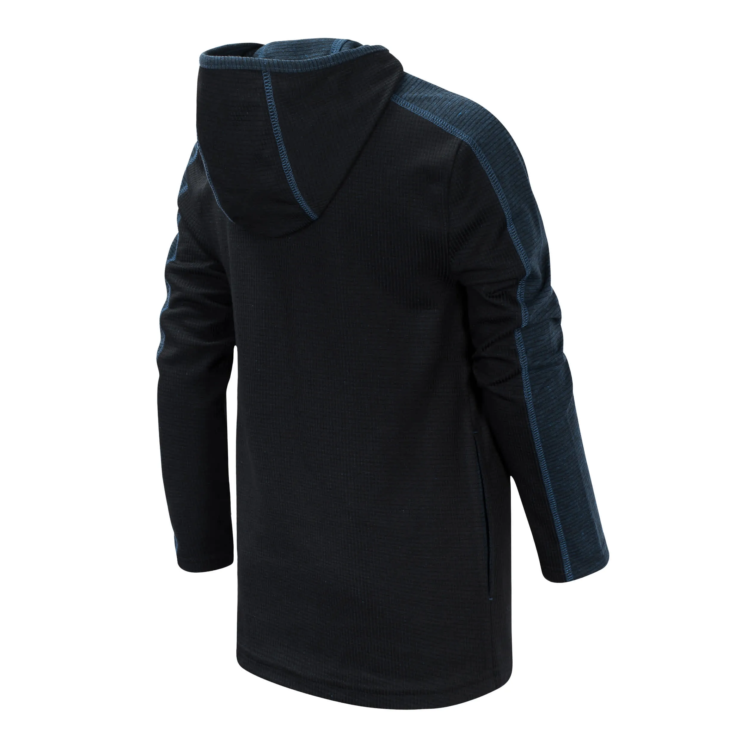 New Balance Boys Black/Lapis Blue Hooded Pullover