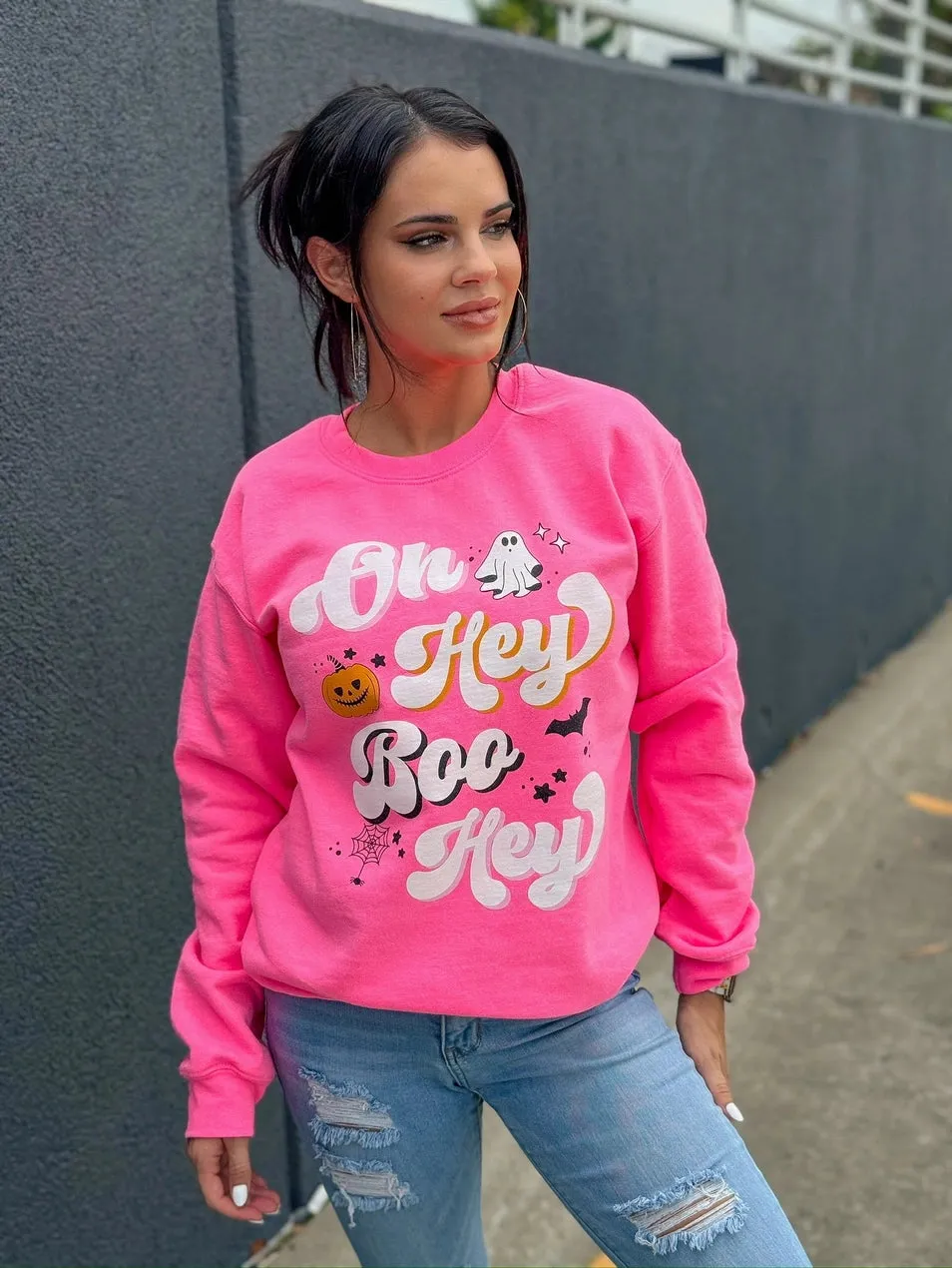 'Oh Hey Boo Hey' Halloween Sweatshirt