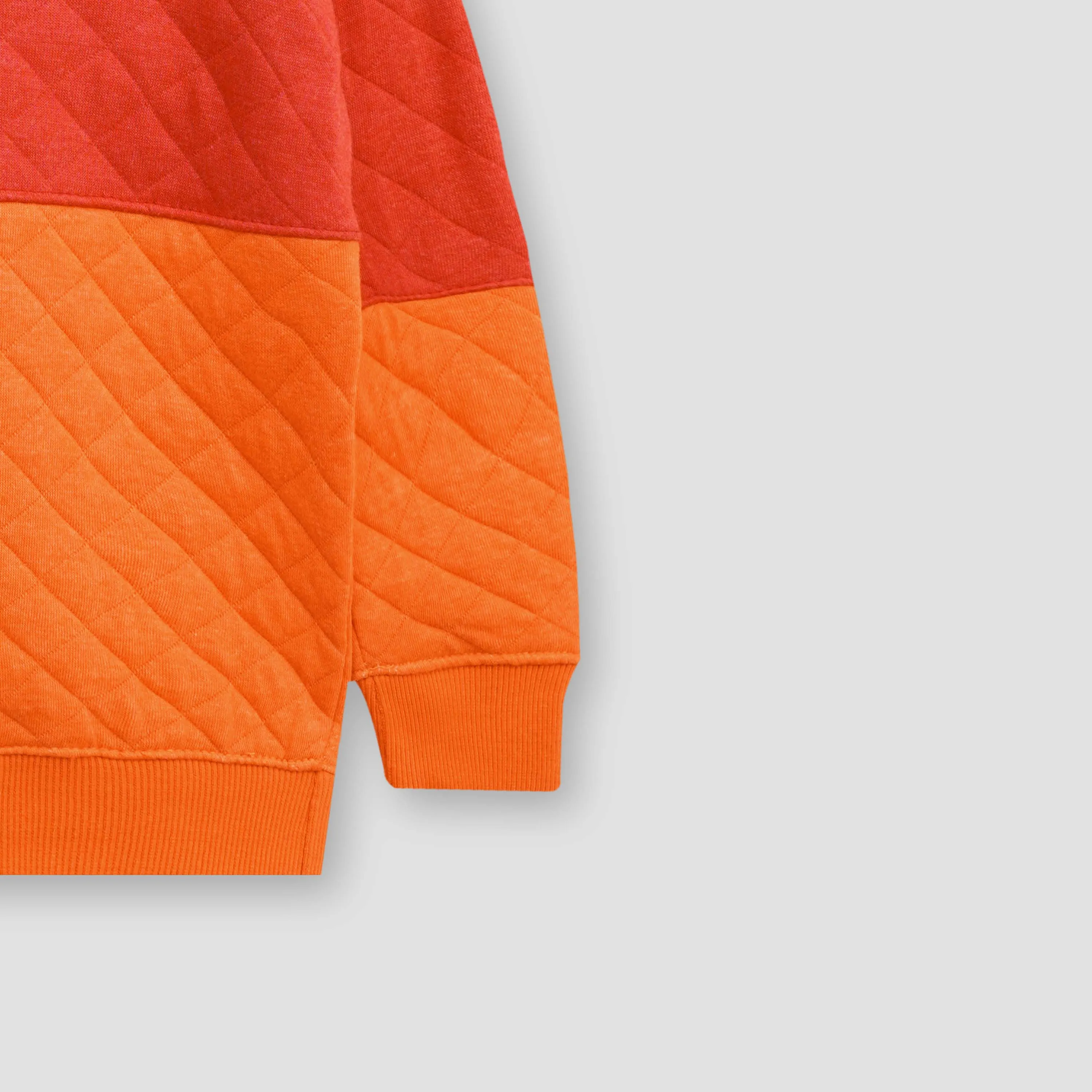 Orange/red quilting Sweatshirt for Kids