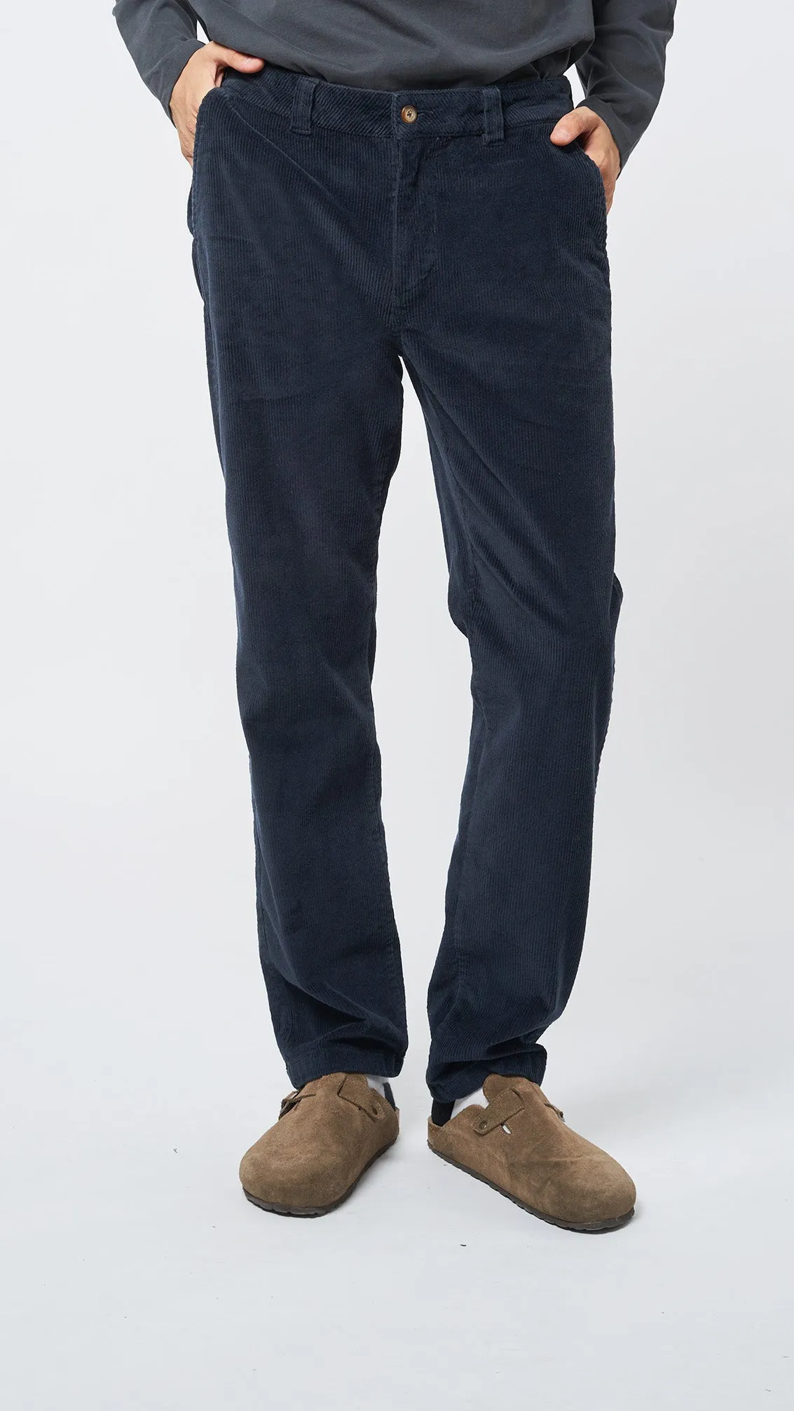 PANTALÓN STRAIGHT CORDUROY AZUL MARINO