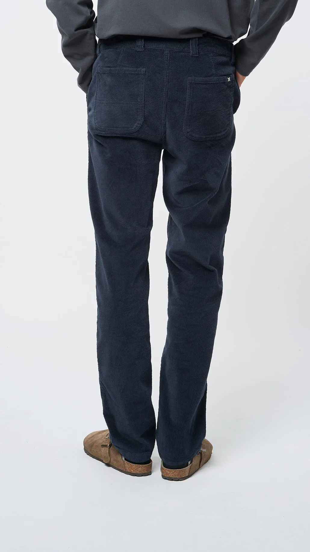 PANTALÓN STRAIGHT CORDUROY AZUL MARINO