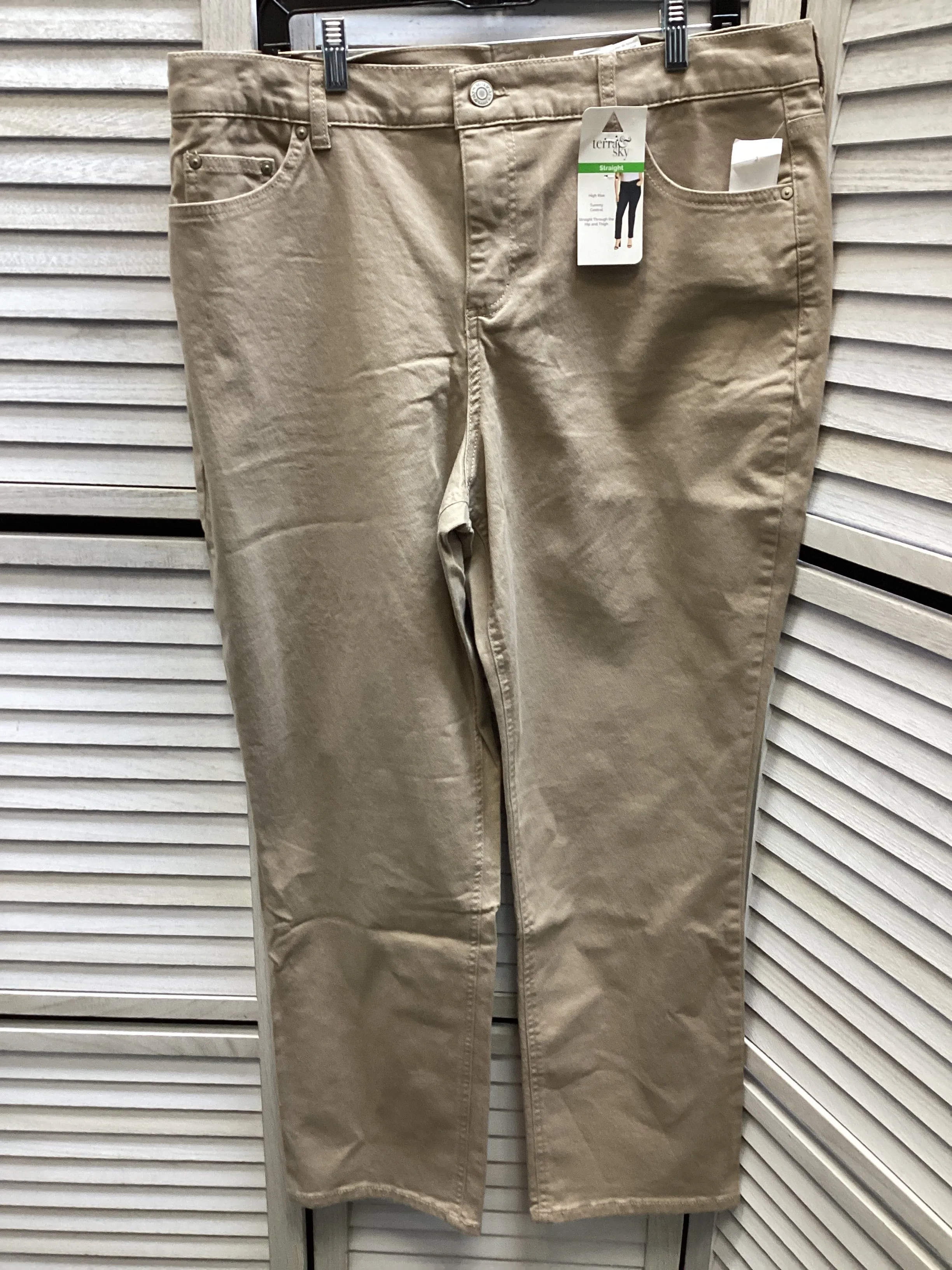 Pants Chinos & Khakis By Terra & Sky In Tan, Size: 18