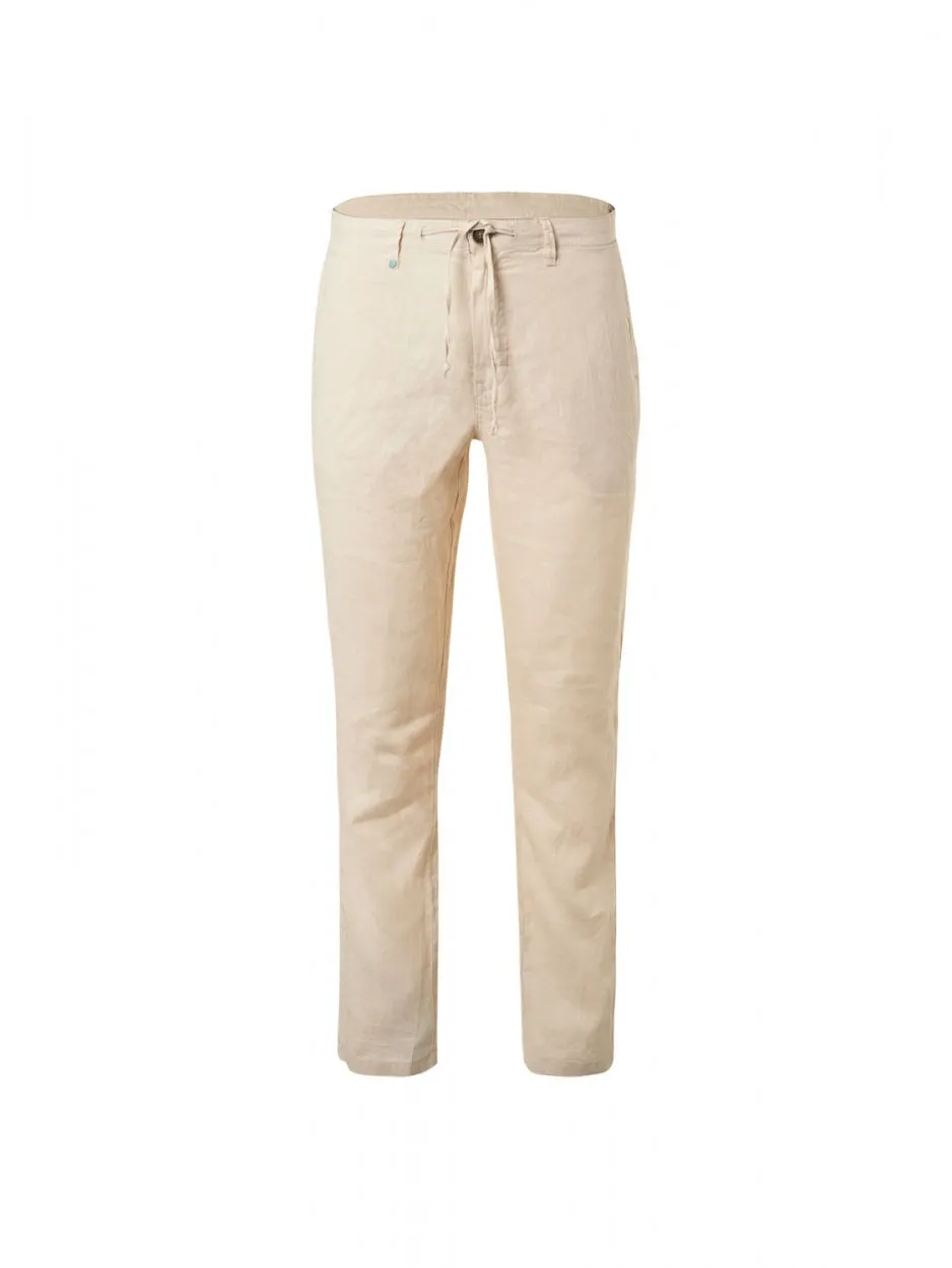 Pants Linen Garment Dyed | Cream