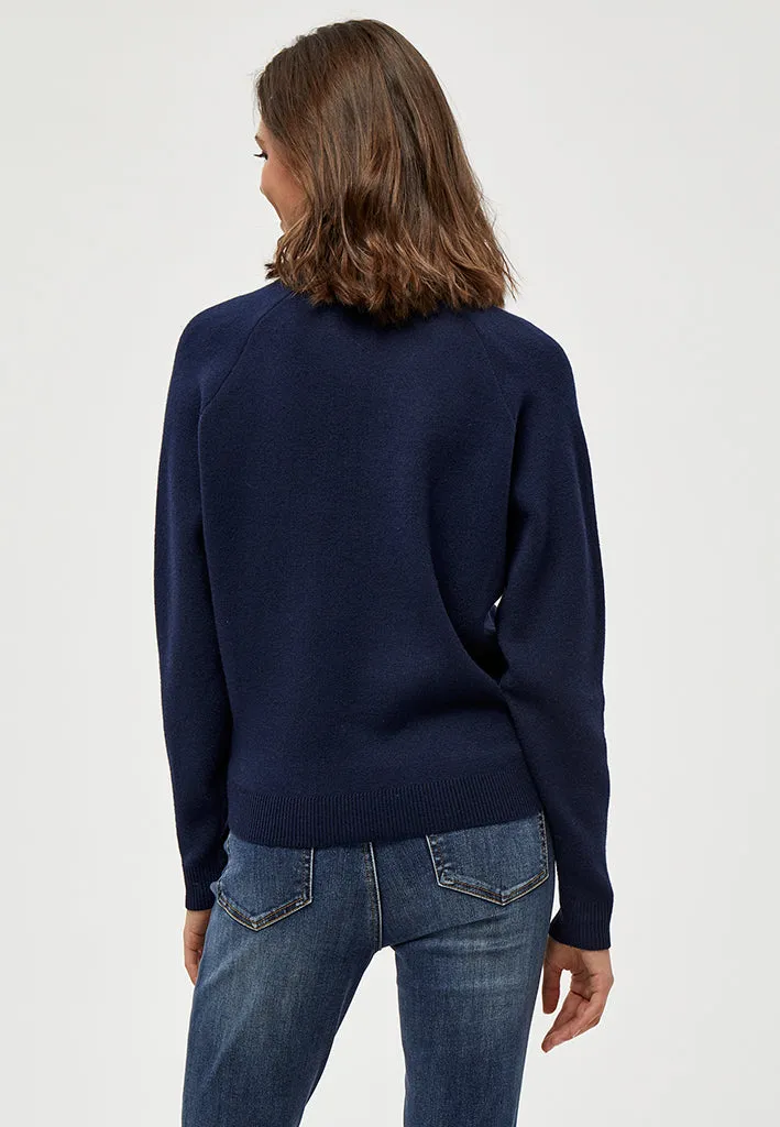 PCRosalia Knit Pullover - NAVY