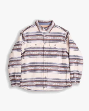 Pendleton Bay City Sherpa Lined Overshirt - Saltillo Stripe