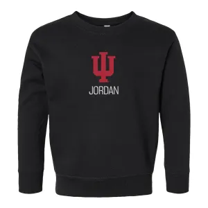 Personalized Indiana Hoosiers Toddler Crewneck Sweatshirt