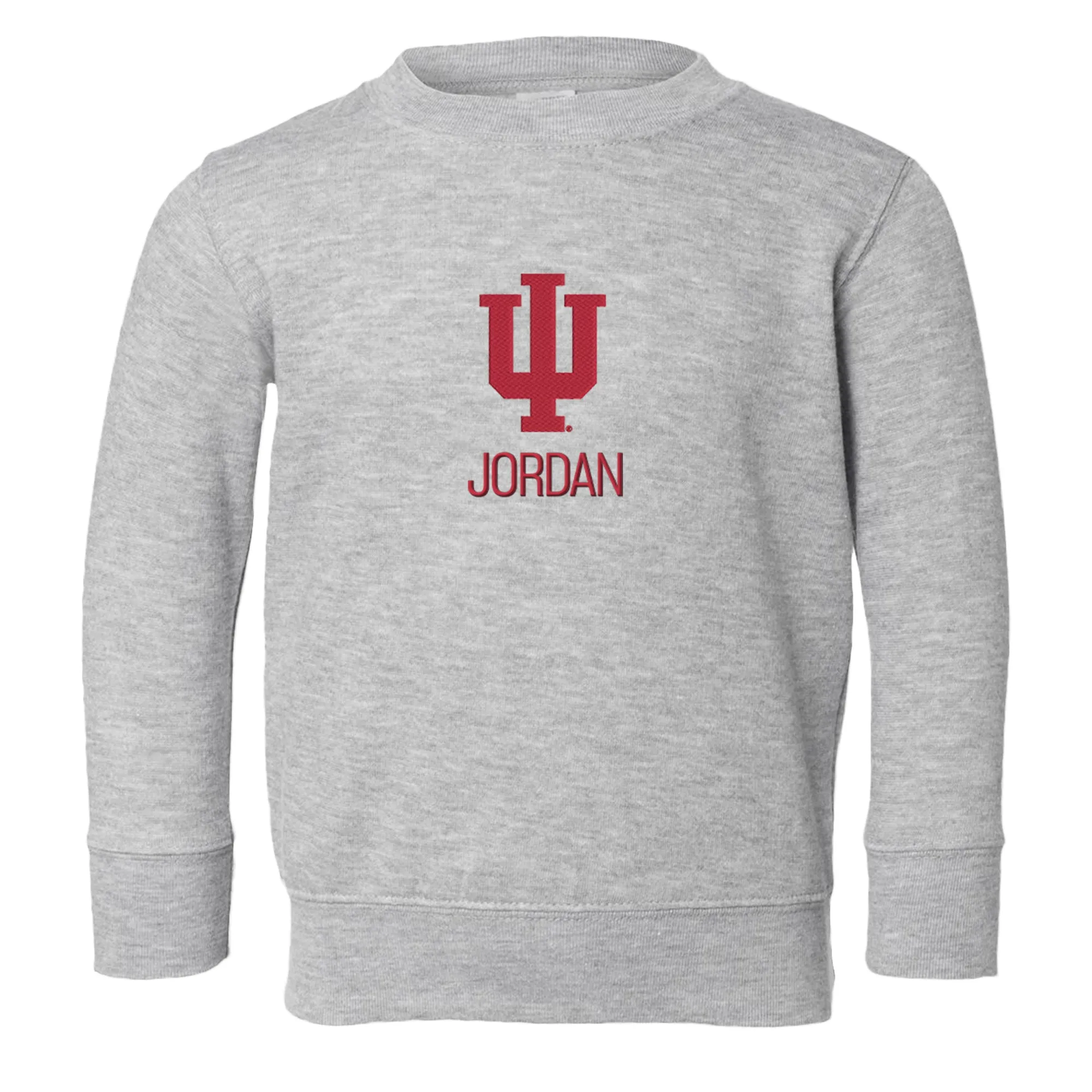 Personalized Indiana Hoosiers Toddler Crewneck Sweatshirt