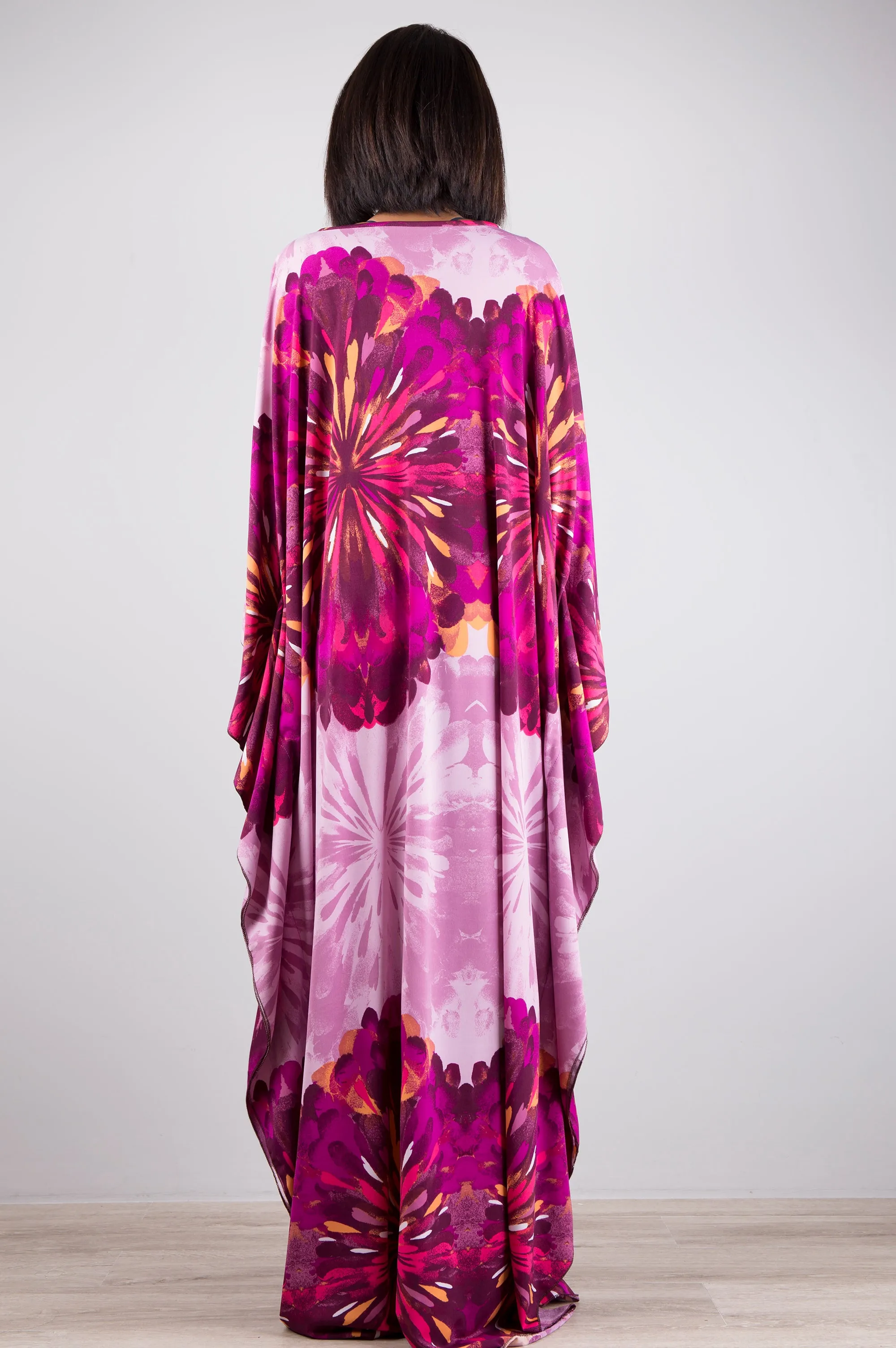 Pink Kaftan Maxi Dress