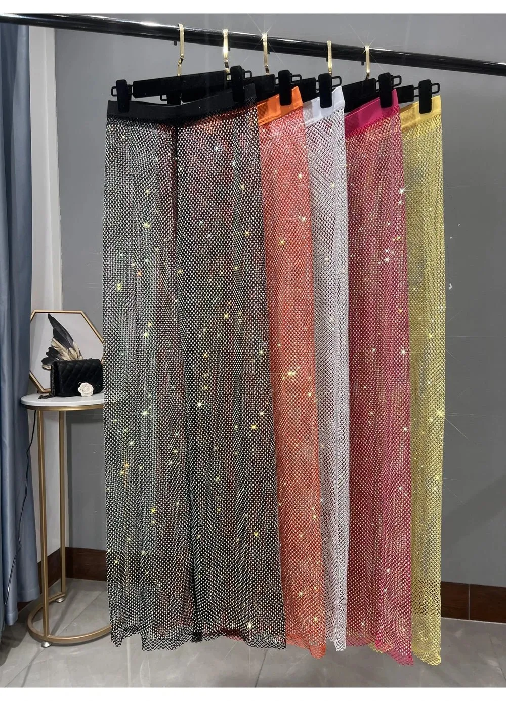 Pre Order:  Sparkling Mesh Rhinestones Pants