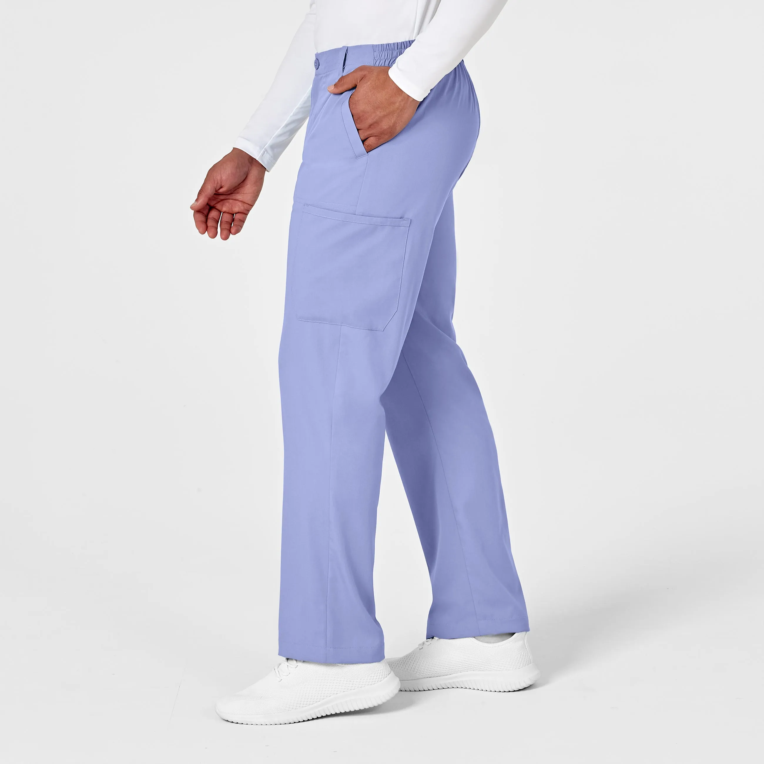 PRO Men's Cargo Scrub Pant - Ceil Blue