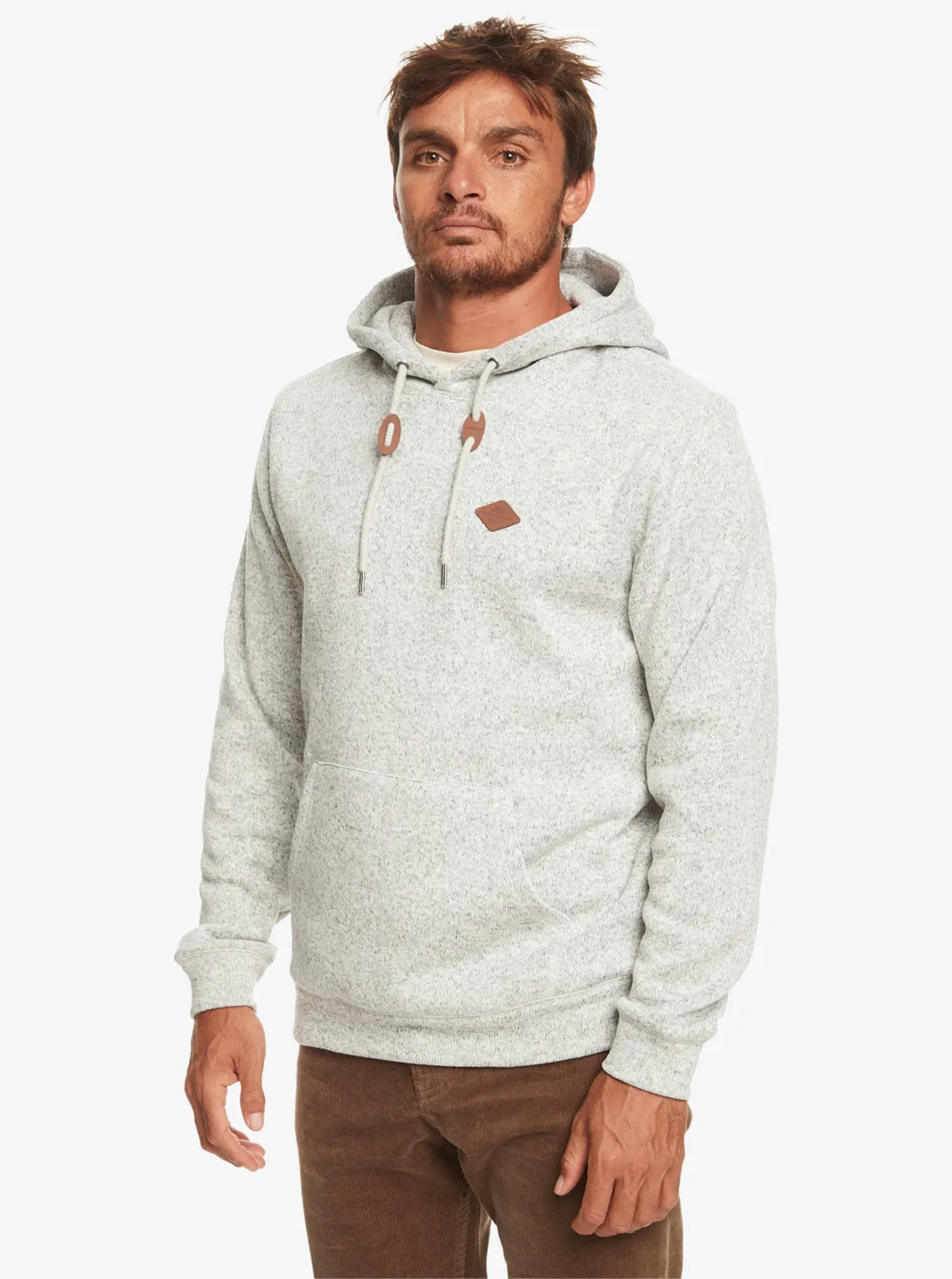 Quiksilver Keller Hooded Sweatshirt-Light Grey Heather