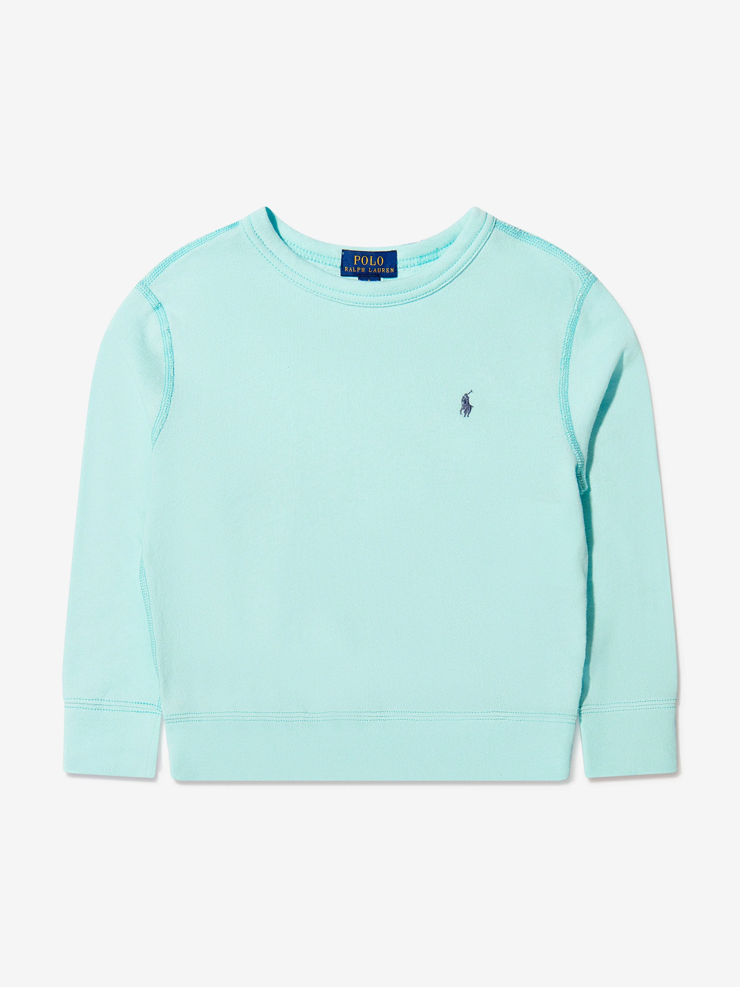 Ralph Lauren Boys Logo Sweatshirt in Aquamarine