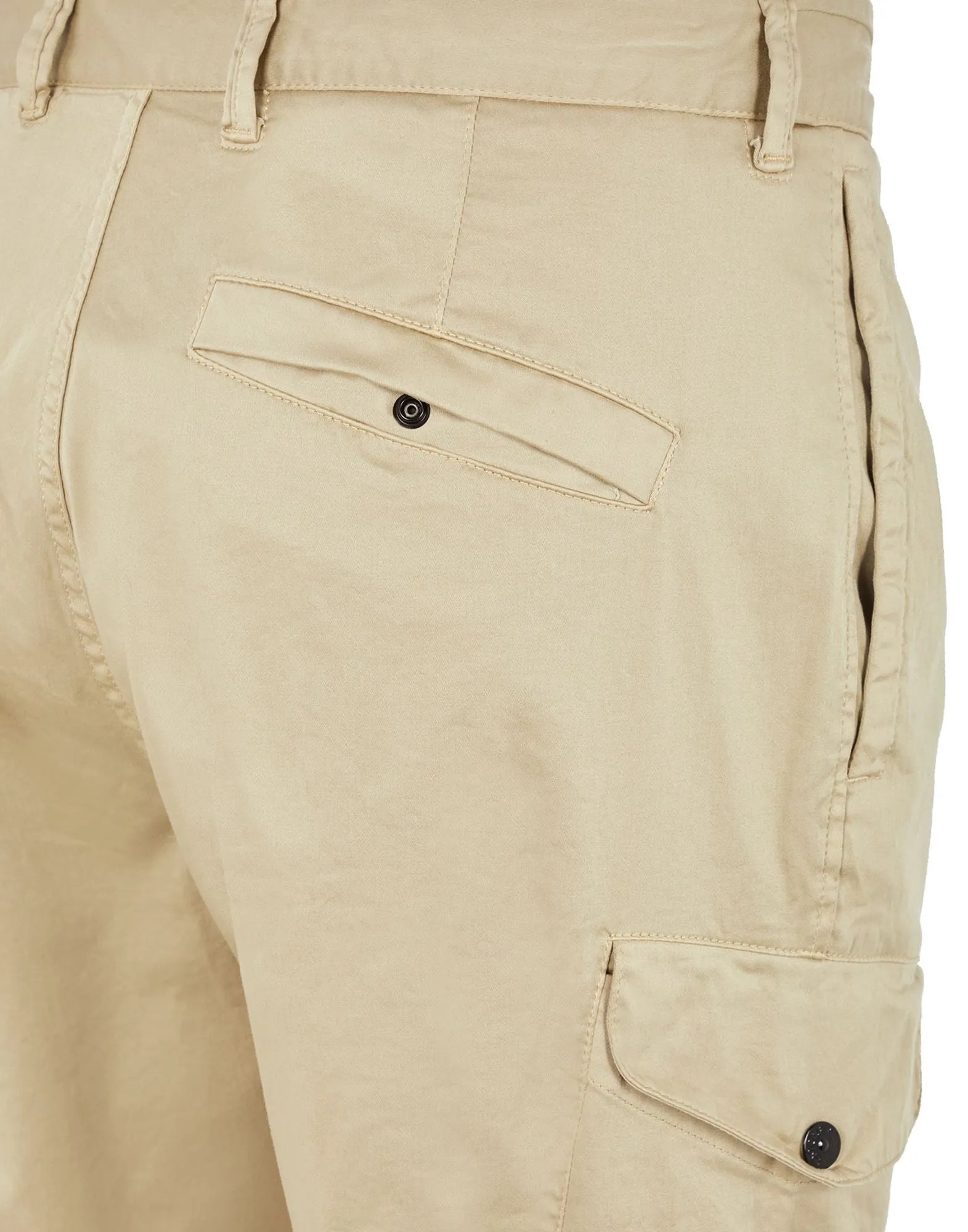 REGULAR FIT CARGO TROUSERS - SAND