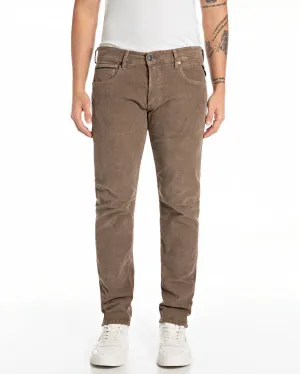 Replay Grover Straight Fit Mens Cords - Biscuit