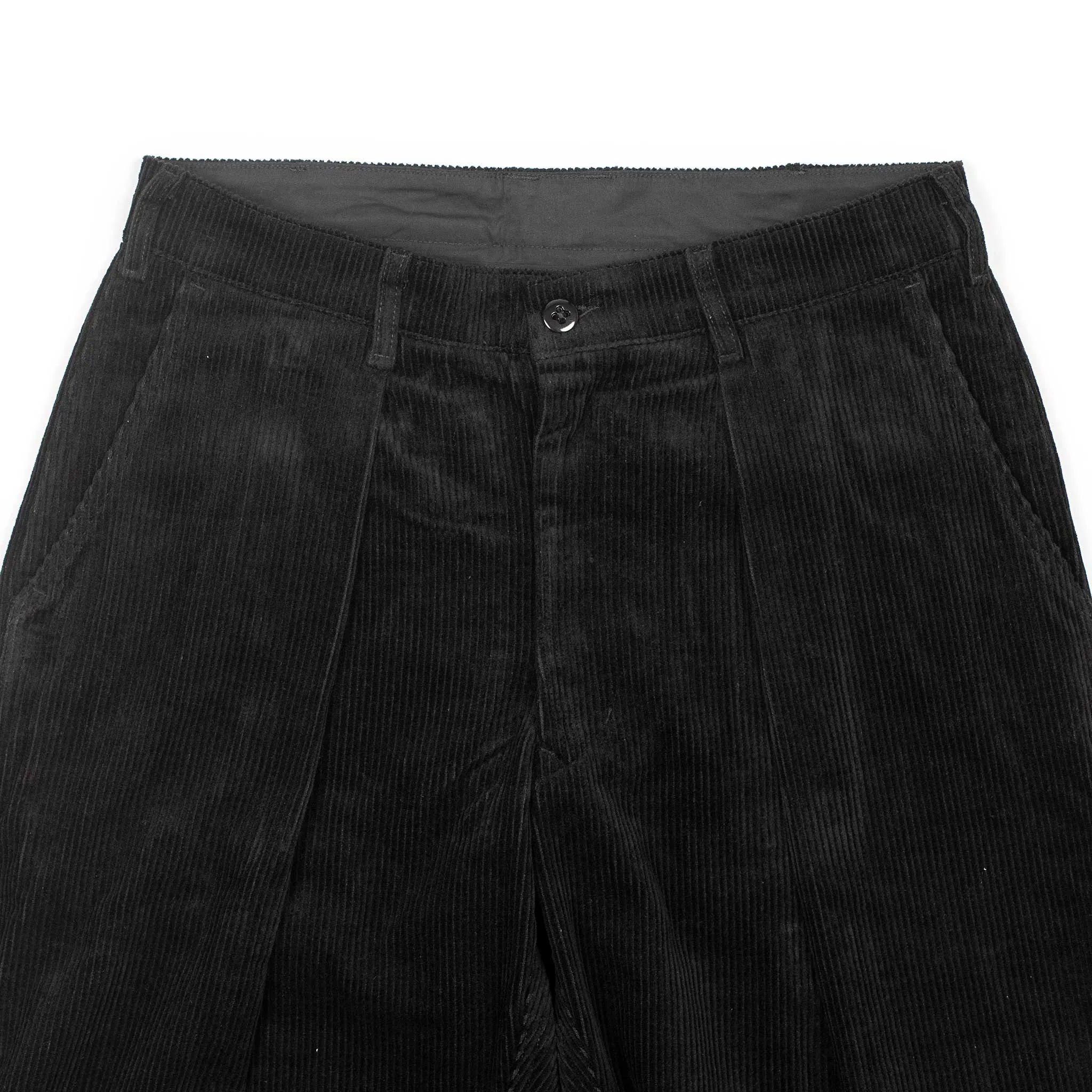 Riding Pants in black cotton corduroy