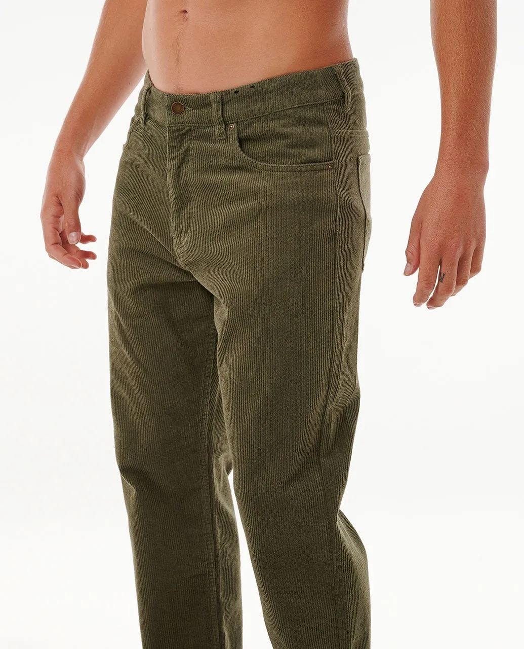 Rip Curl Classic Surf Cord Pants-Dusty Olive