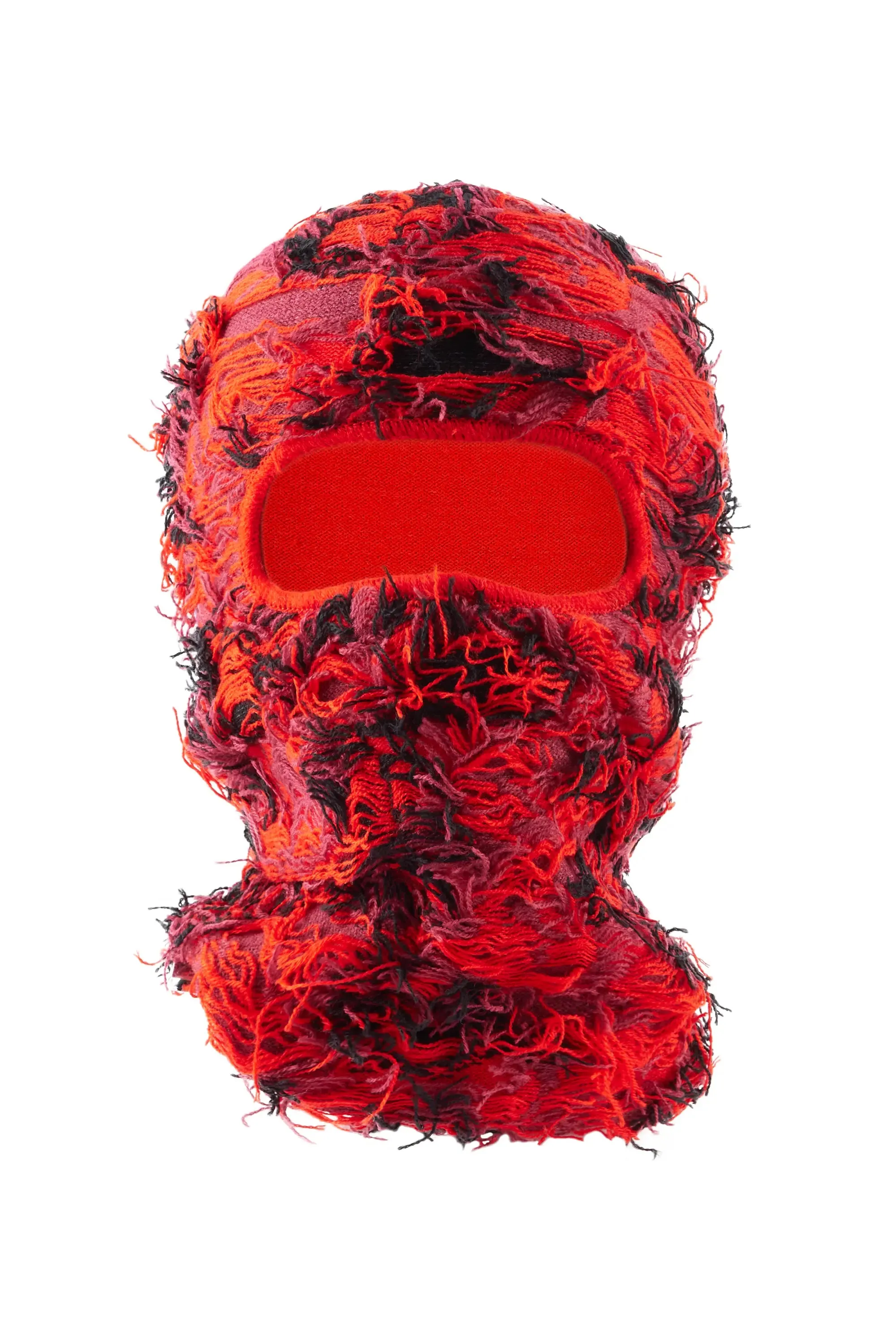 Seantee Red Fuzzy Ski Mask