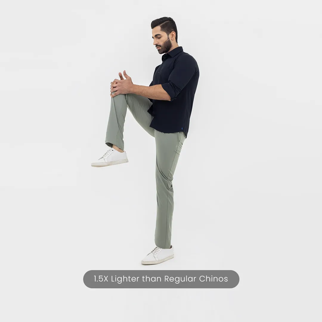 Shadow Green Tech Chinos