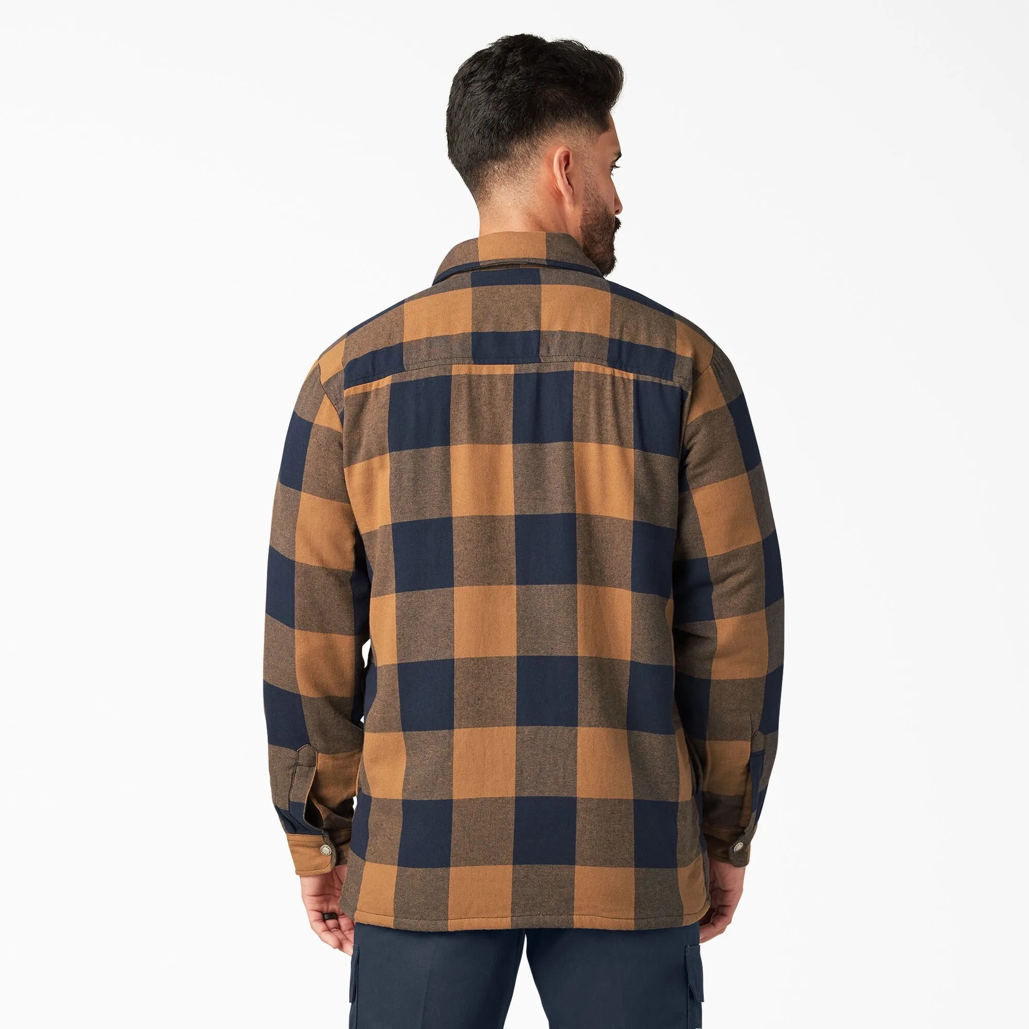 Sherpa Lined Flannel Shirt - Brown Duck