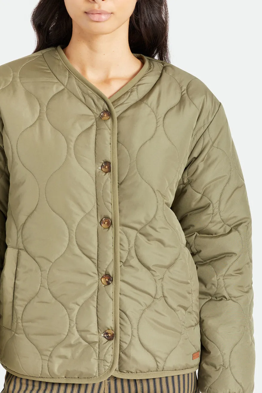 Sherpa Reversible Padded Jacket - Military Olive