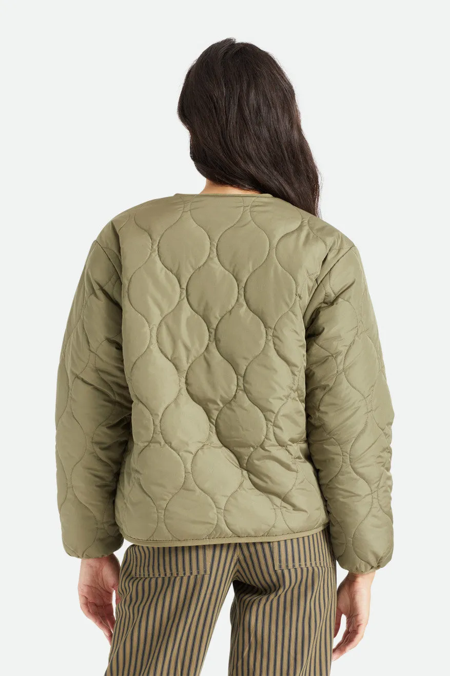 Sherpa Reversible Padded Jacket - Military Olive