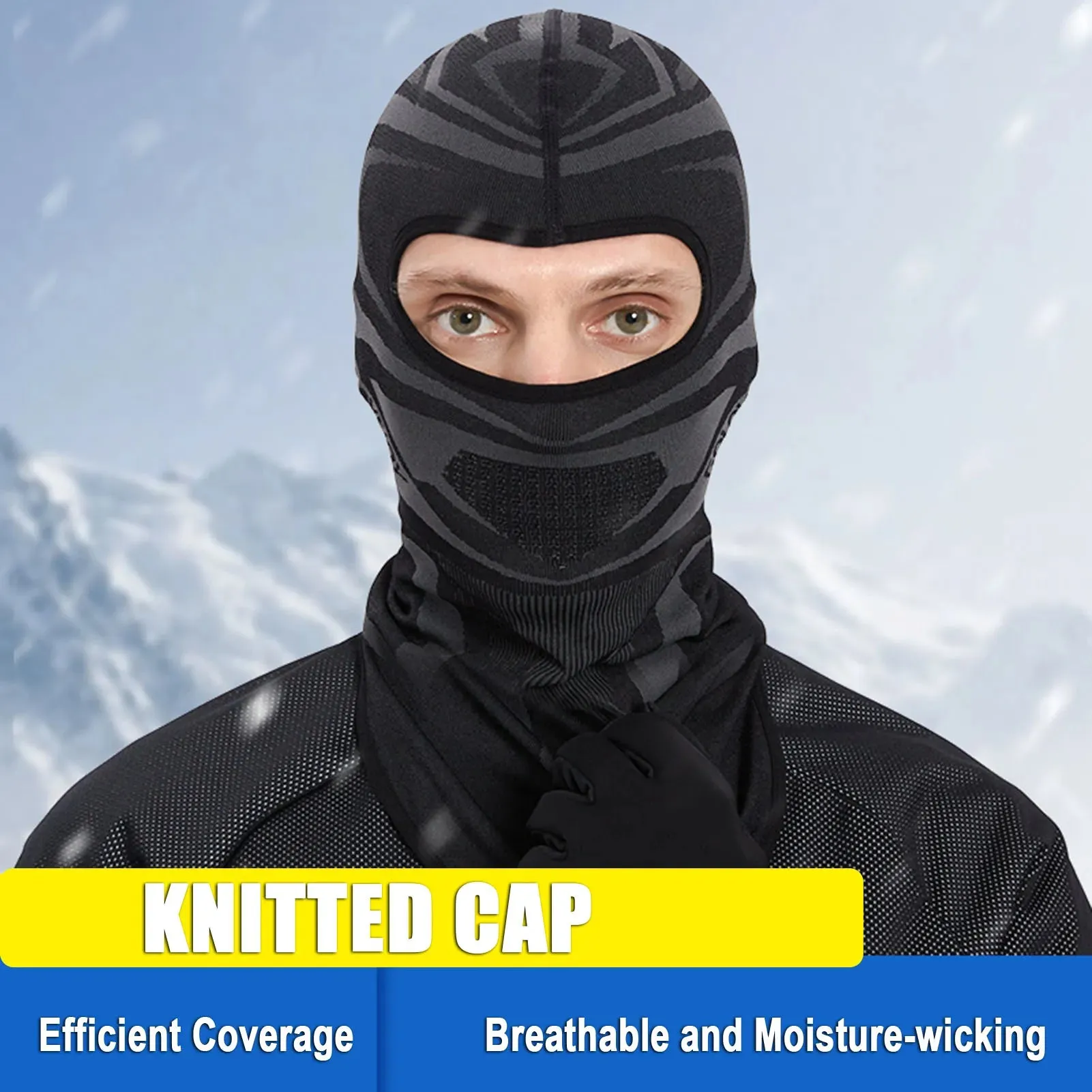 Ski Cap Windproof Dustproof Thermal Face Cover Neck Gaiter Skiing Snowboarding Motorcycling for Men Women