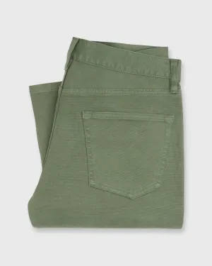 Slim Straight 5-Pocket Pant in Olive Bedford Cord