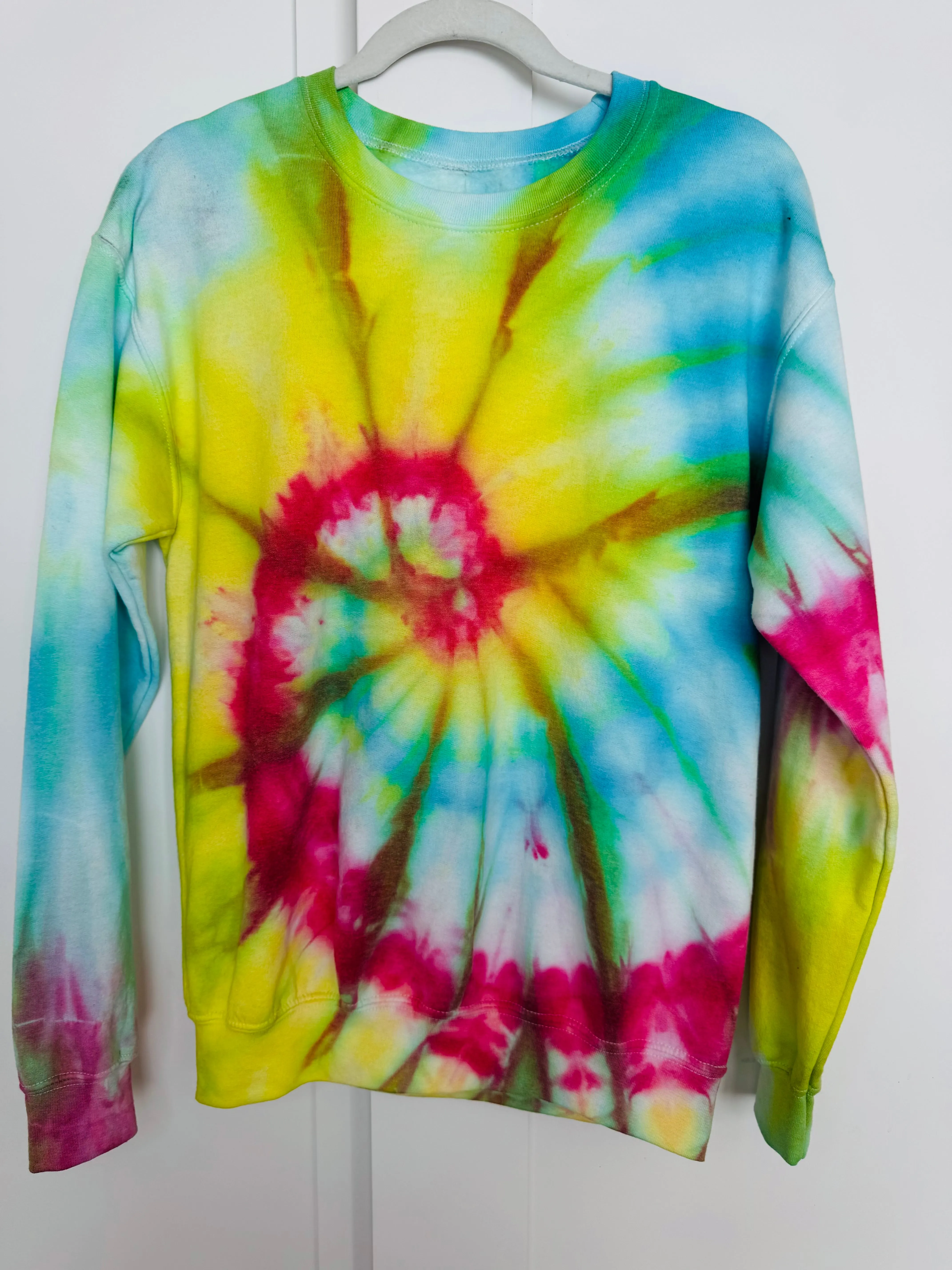 Small Unisex Ice Dye Crew