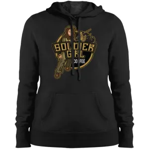 Soldier Girl Coffee Logo Ladies' Pullover Hooded Sweatshirt