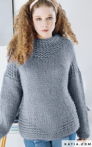 Strickanleitung für einen Pullover mit Love Wool von Katia