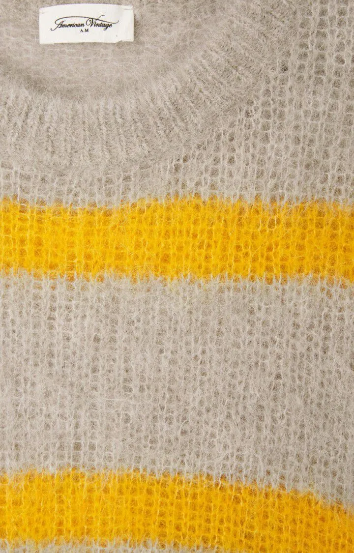 Striped Yellow Jumper BYMI - Misty Jam